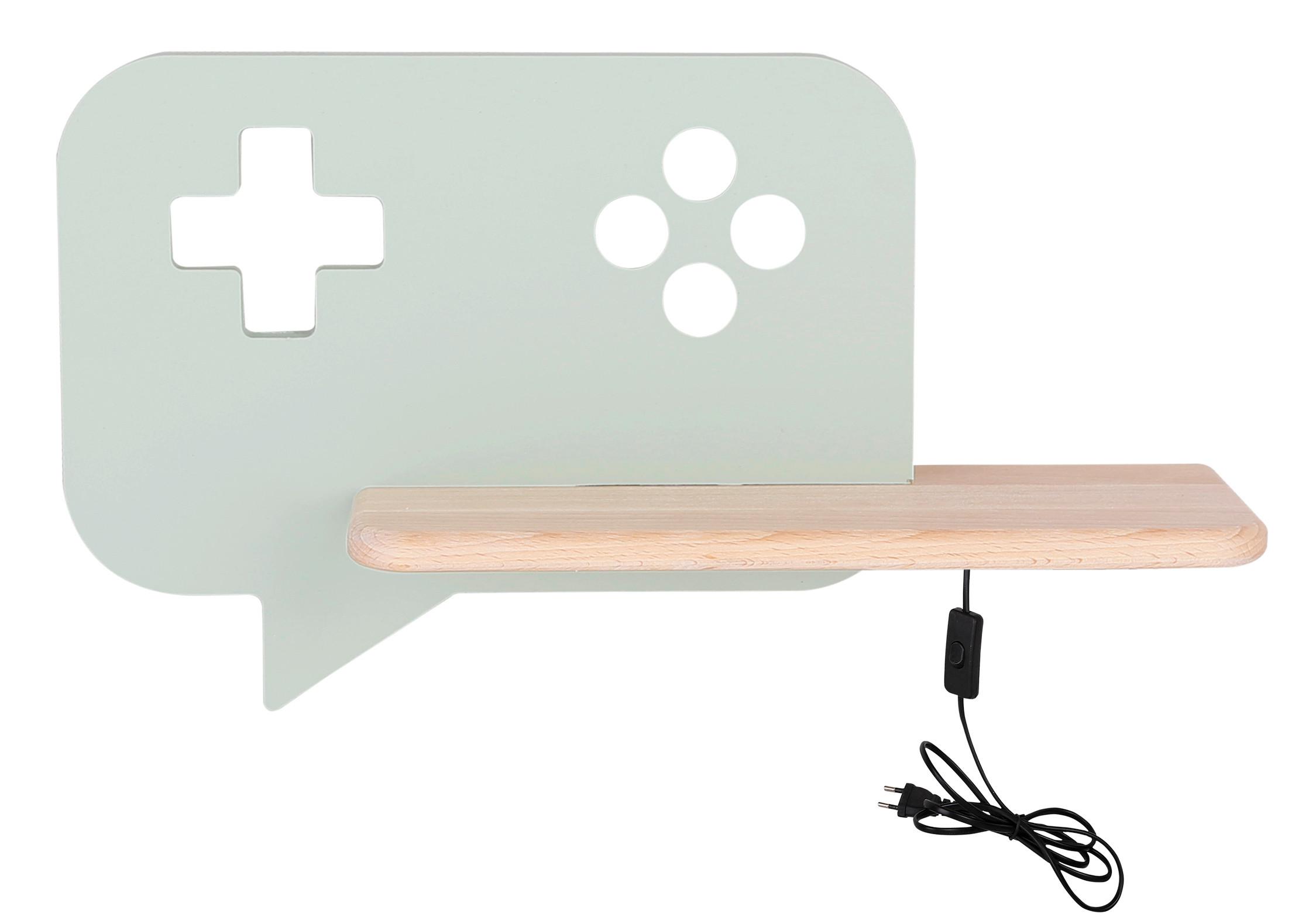 KINDERWANDLEUCHTE 21-84453 CONSOLE - Mintgrün, Basics, Holz/Holzwerkstoff (36/12/20cm)