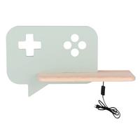 KINDERWANDLEUCHTE 21-84453 CONSOLE - Mintgrün, Basics, Holz/Holzwerkstoff (36/12/20cm)