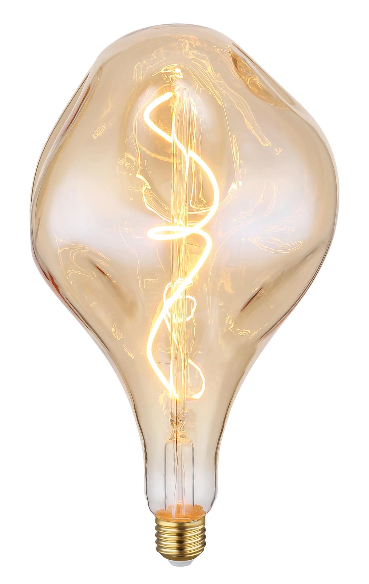 Deko-leuchtmittel 11536a - Messingfarben, Basics, Glas/Metall (16,5/28cm) - Globo