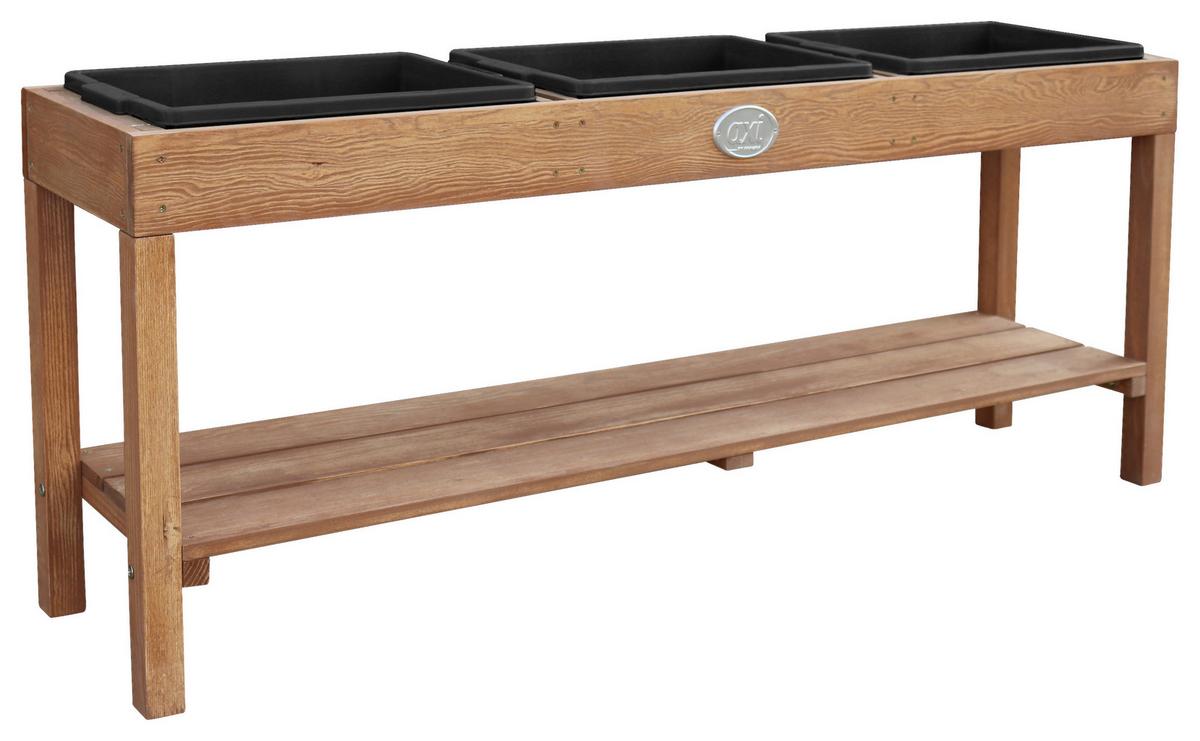 Sand- und Wassertisch A060.080.03 - Blau/Schwarz, KONVENTIONELL, Holz/Kunststoff (124/50/27cm) - Ambia Garden