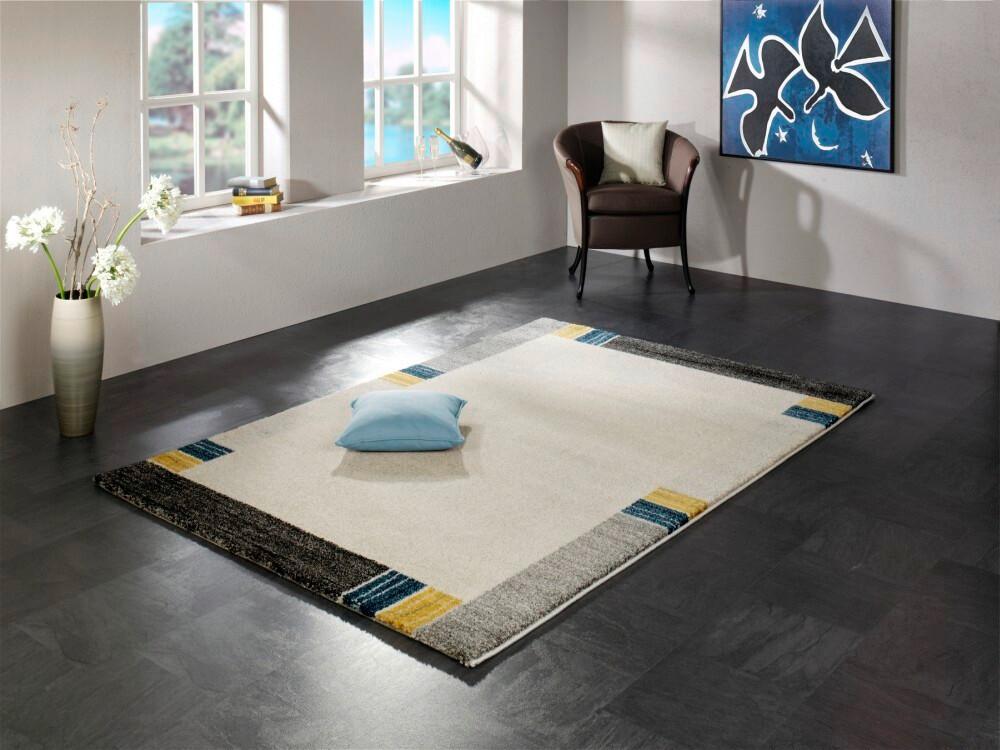 Webteppich Palazzo Lobo Blau/Grau 240x340 cm - Blau/Grau, KONVENTIONELL, Textil (240/340cm) - Novel