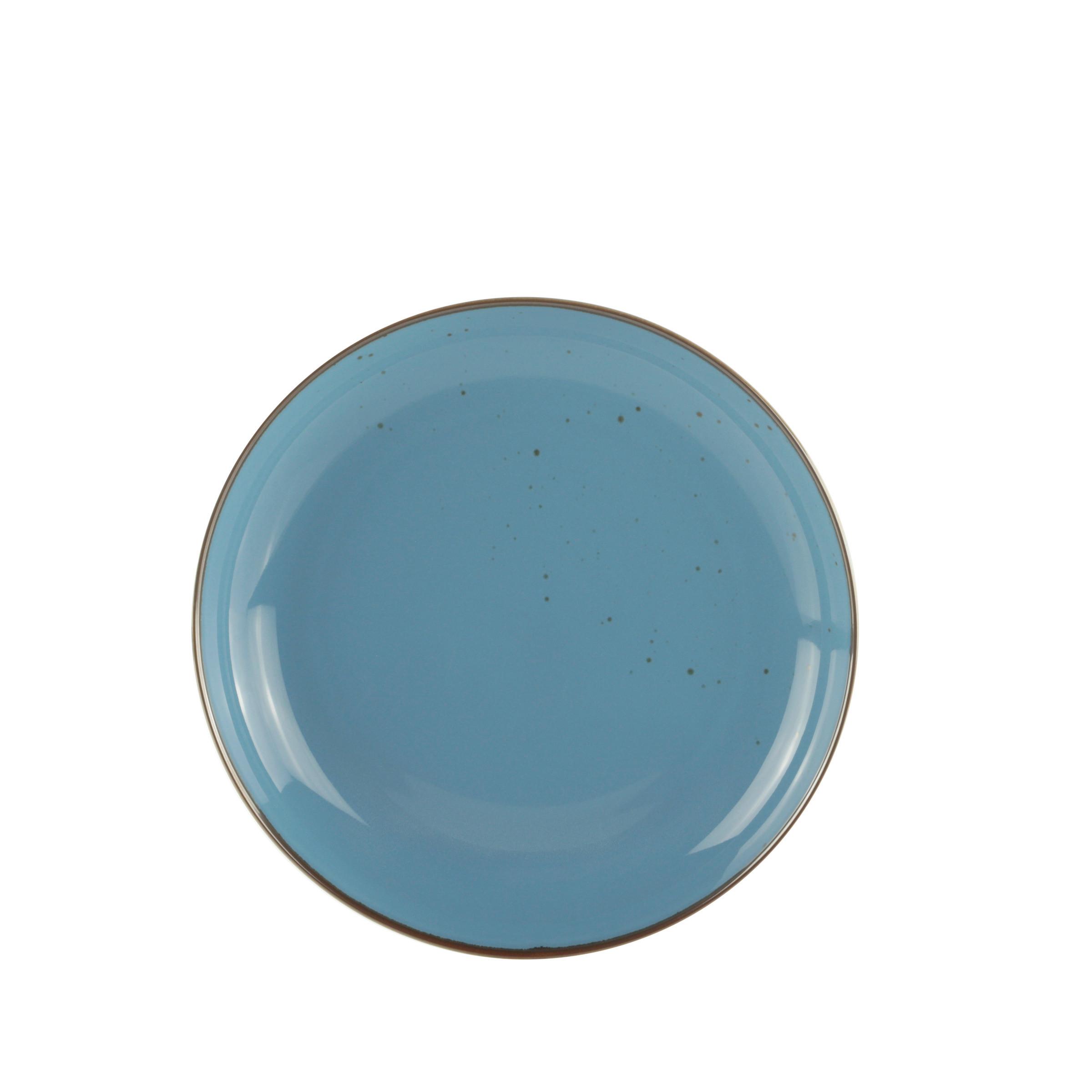 DEZERTNÝ TANIER CAPRI - modrá, Modern, keramika (22/3,2cm) - Mömax