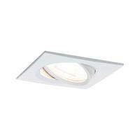 Deckenleuchte B: 8,4 cm 1-Flammig, Quadratisch - Weiß, Basics, Metall (8,4cm) - Paulmann