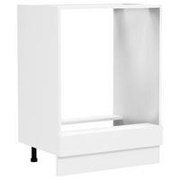 Herdumbauschrank Fasola Weiß B: 60 cm - Weiß, Trend, Holzwerkstoff/Kunststoff (60/82/46cm) - MID.YOU