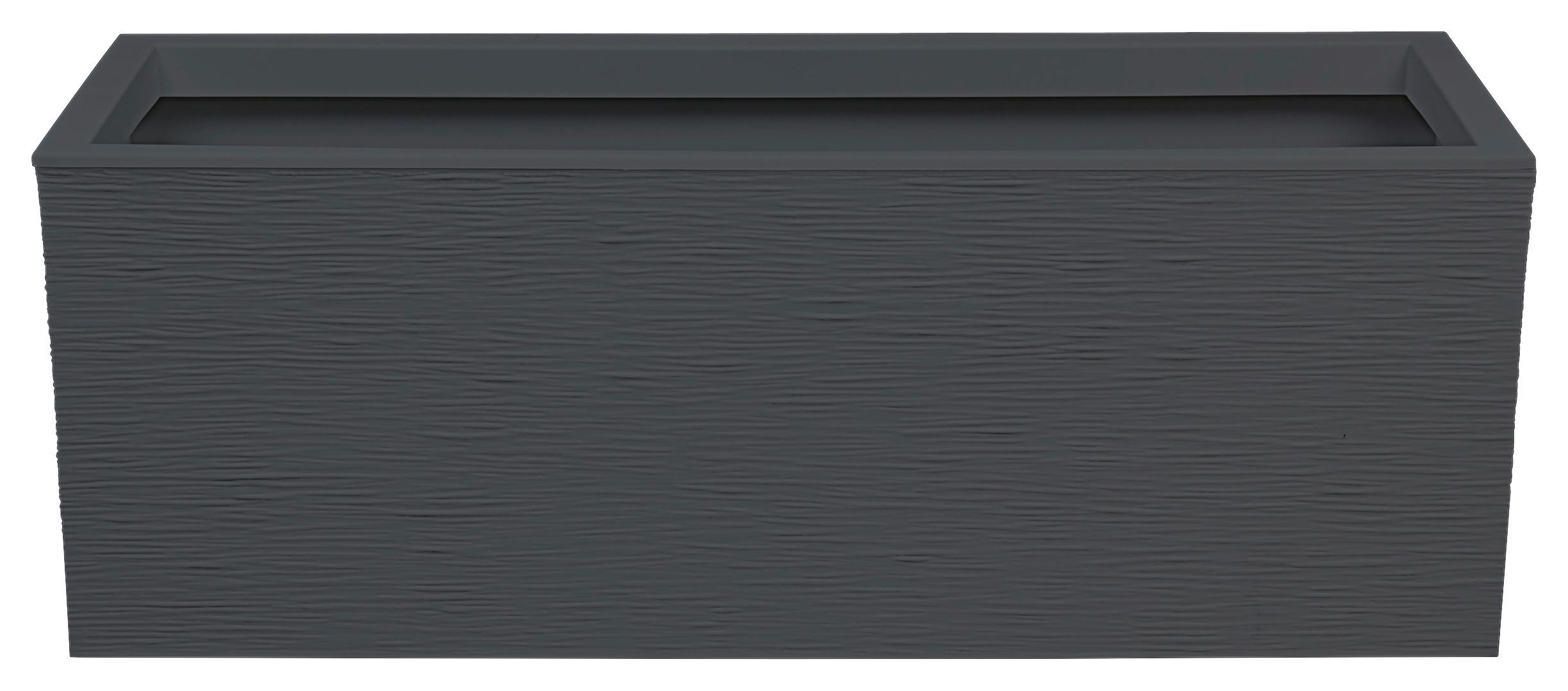 Pflanztopf Kunststoff In- Und Outdoor Graphit - Graphitfarben, Basics, Kunststoff (79,5/29,5/29,5cm)