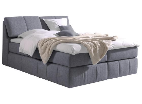 Boxspringbett Flora 140x200 cm Hellgrau - Hellgrau/Schwarz, MODERN, Textil (140/200cm) - Livetastic Boxspringbett Flora 140x200 cm Hellgrau - Hellgrau/Schwarz, MODERN, Textil (140/200cm) - Livetastic