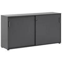 Aktenschrank versperrbar Serie 1500 Anthrazit B: 160 cm - Anthrazit, KONVENTIONELL, Holzwerkstoff (160/84,2/41cm) - MID.YOU