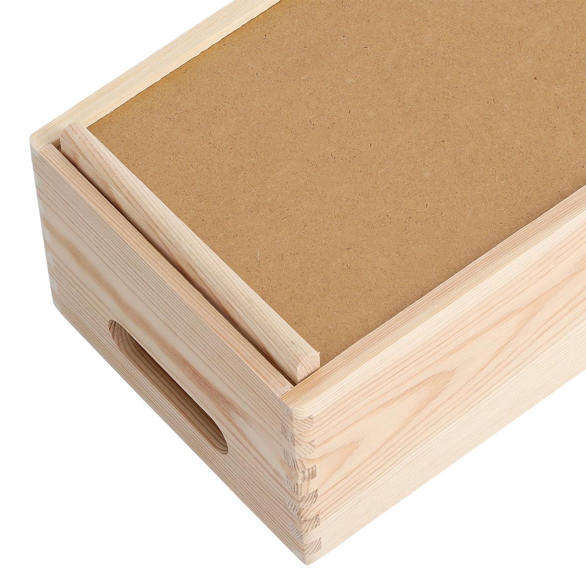 Dekokiste Allzweckkiste Naturfarben - Naturfarben, Basics, Holz (60/40/24cm) - Zeller Present