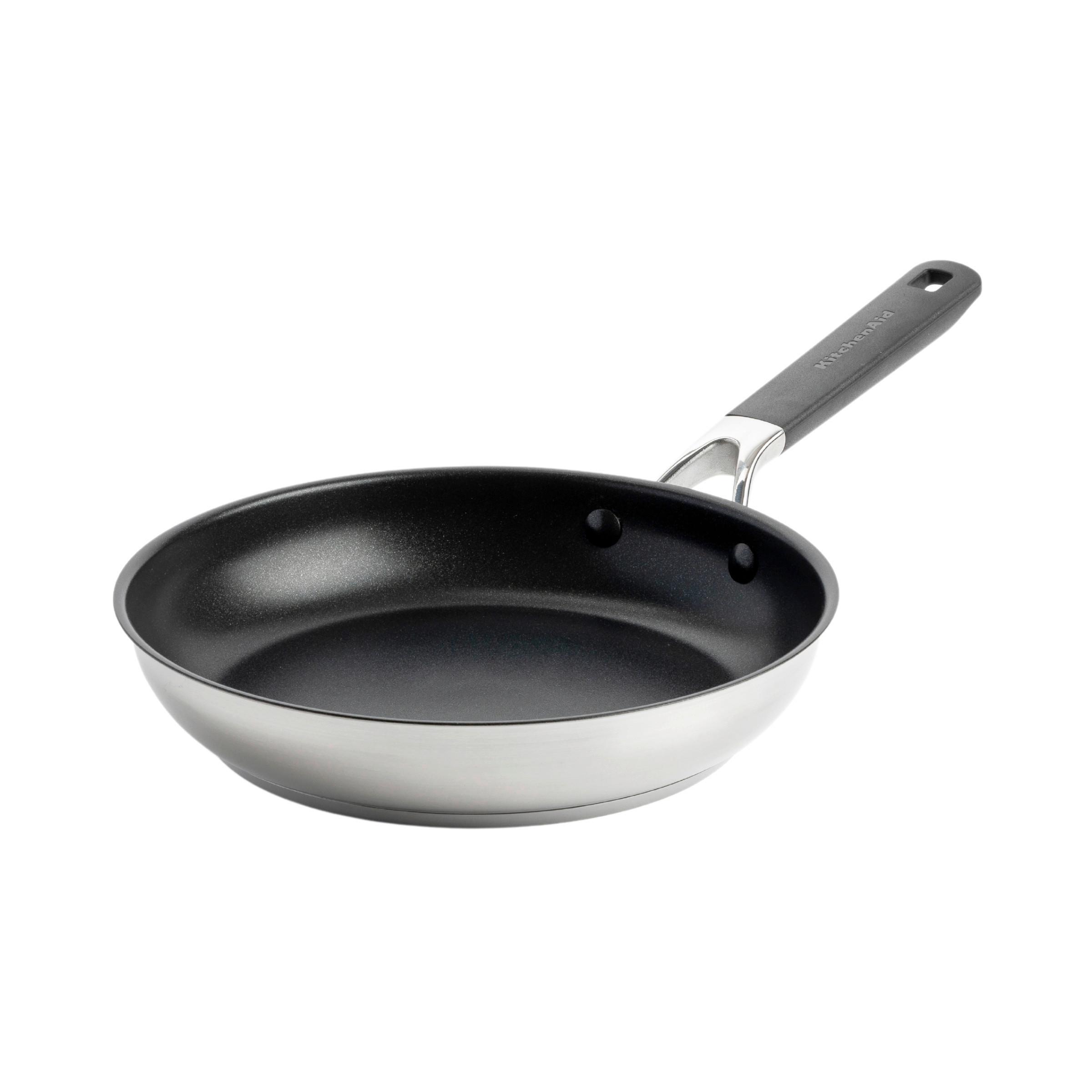 Bratpfanne Classic Stainless Silberfarben D: 28 Cm - Silberfarben, Basics, Kunststoff/Metall (28cm) - Kitchenaid