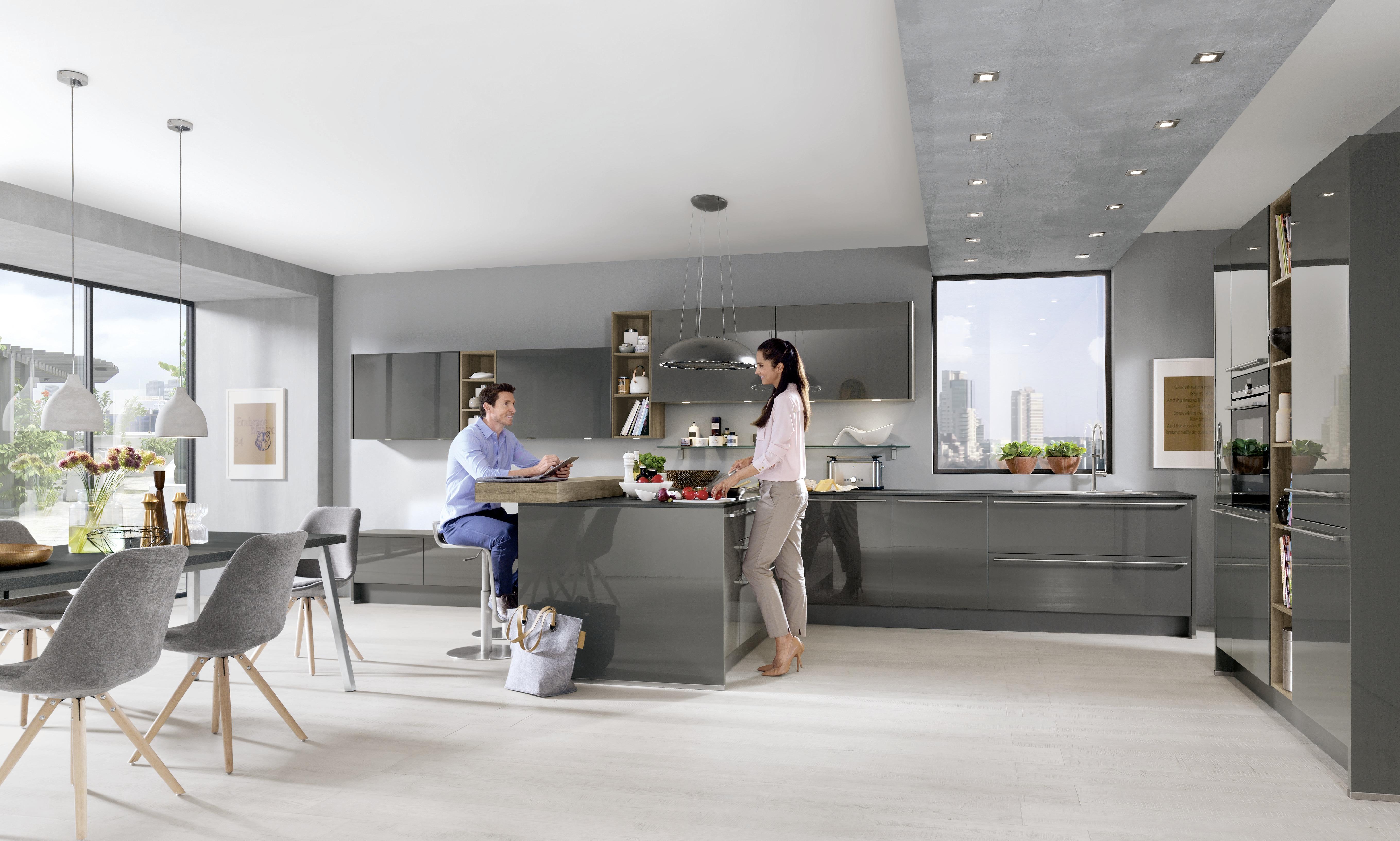 Einbauküche Las Vegas Frei Planbar Modernes Design - MODERN, Holzwerkstoff - Vertico