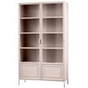 Vitrine Ronja Pink B: 110 Cm - Pink, Design, Glas/Metall (110/189/43cm) - Livetastic