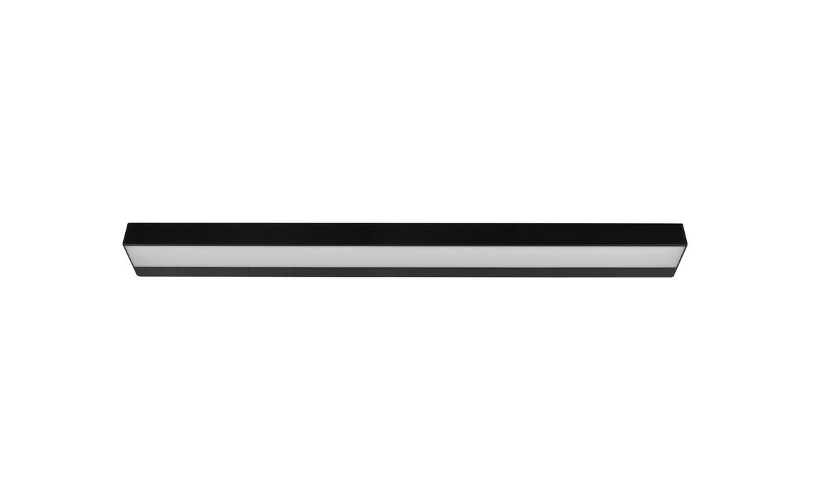 Led-wandleuchte Rocco, Ip44, 1-Flammig - Chromfarben/Schwarz, Basics, Kunststoff/Metall (3,6/90/8cm) - Trio Leuchten