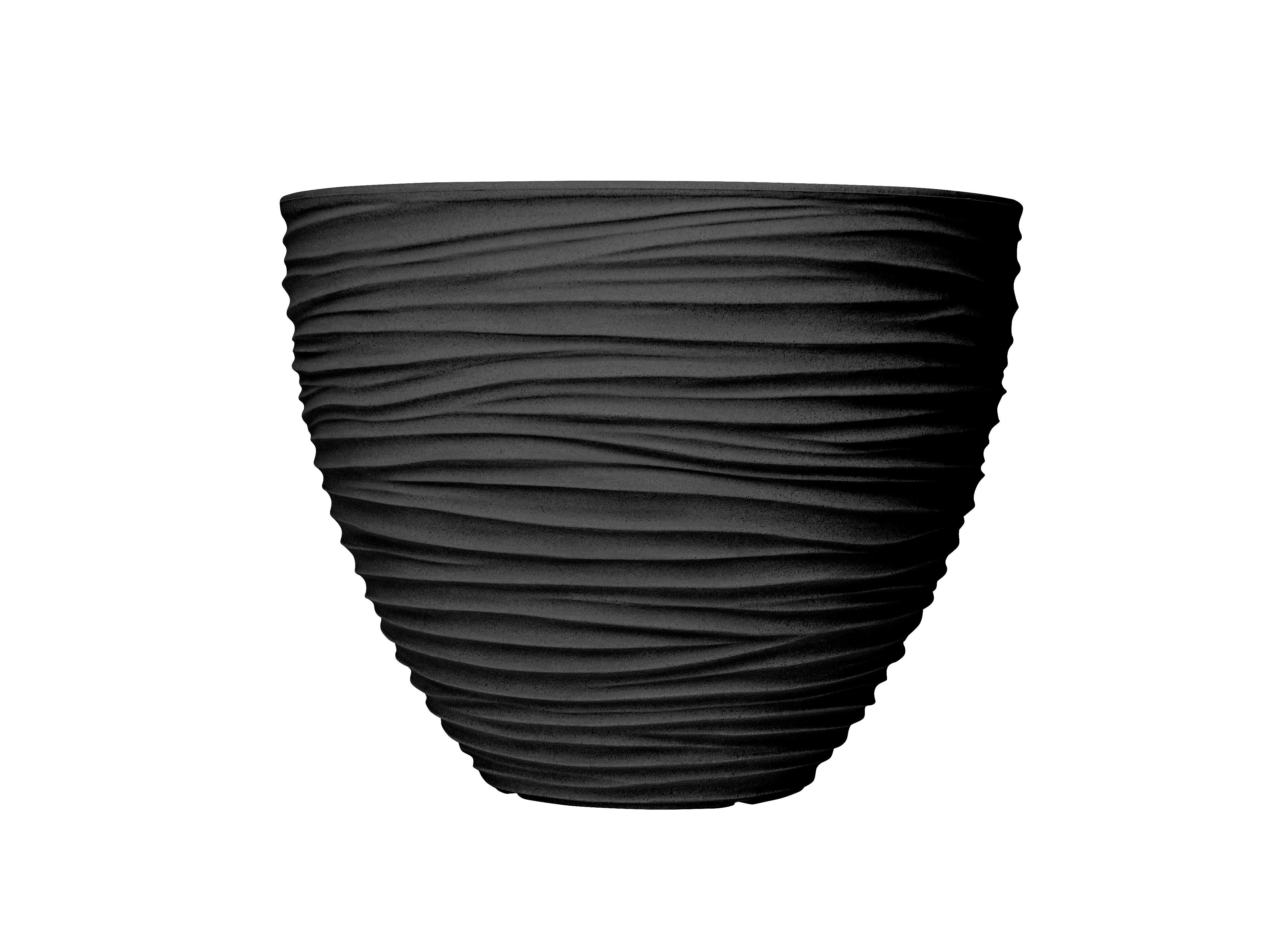Pflanzentopf Sylt - Anthrazit, KONVENTIONELL, Kunststoff (40/31cm) - Luca Bessoni