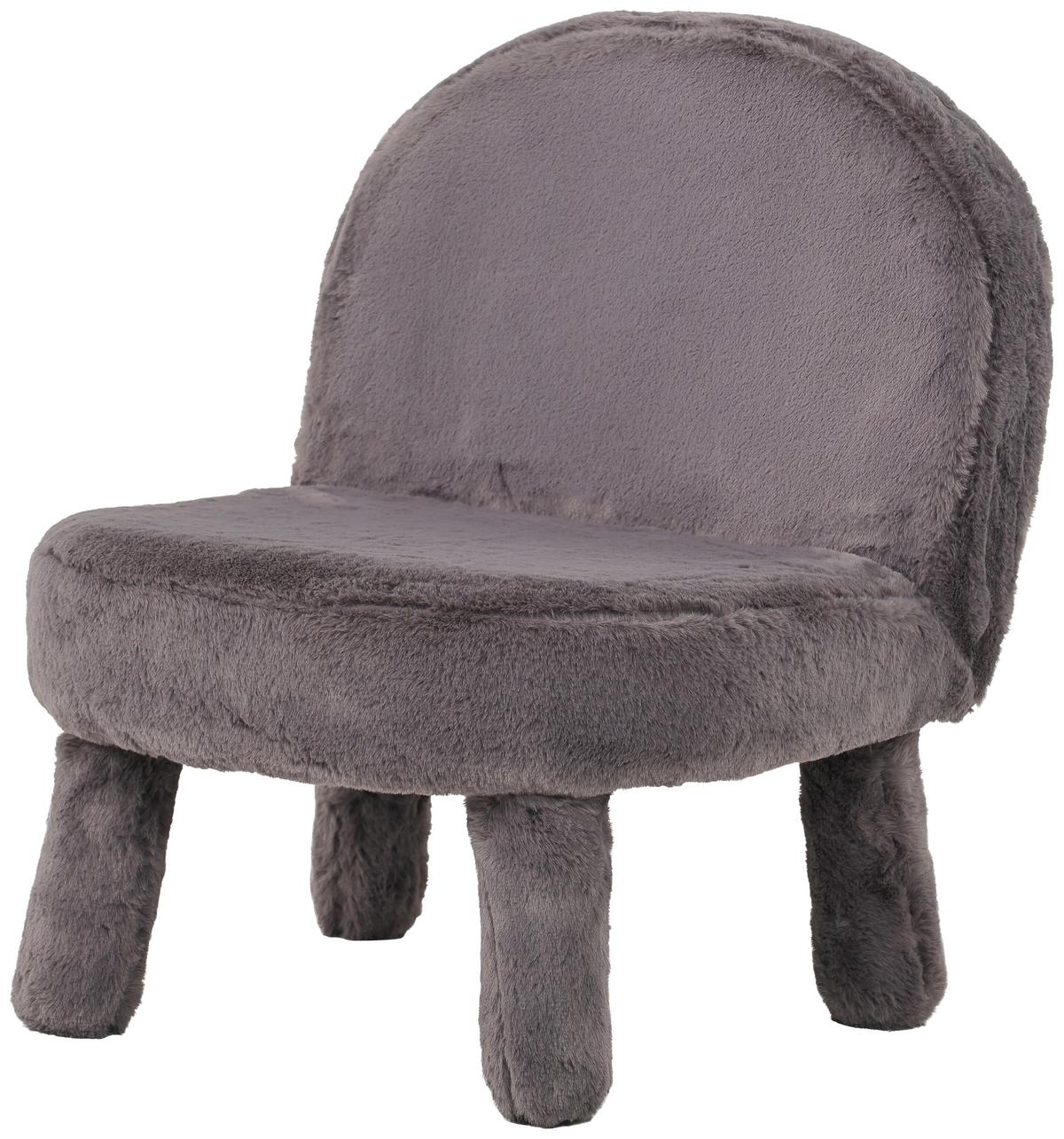 Dětská čalouněná židle CORTO potah šedý - šedá, Moderní, dřevo/textil (39/48/44cm) - Mömax