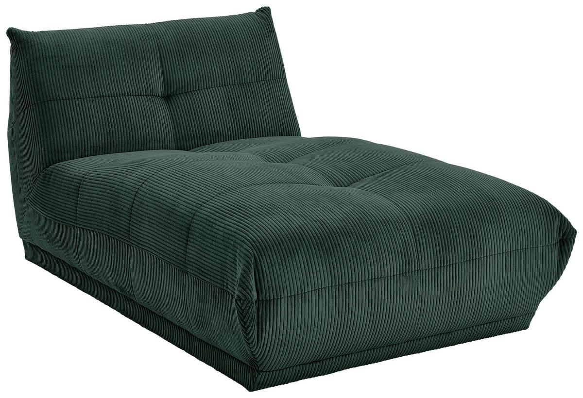Modul Sofa Giselle Ottomane B: 105 Cm Cord Dunkelgrün - Dunkelgrün, Trend, Textil (105/80/185cm) - Livetastic