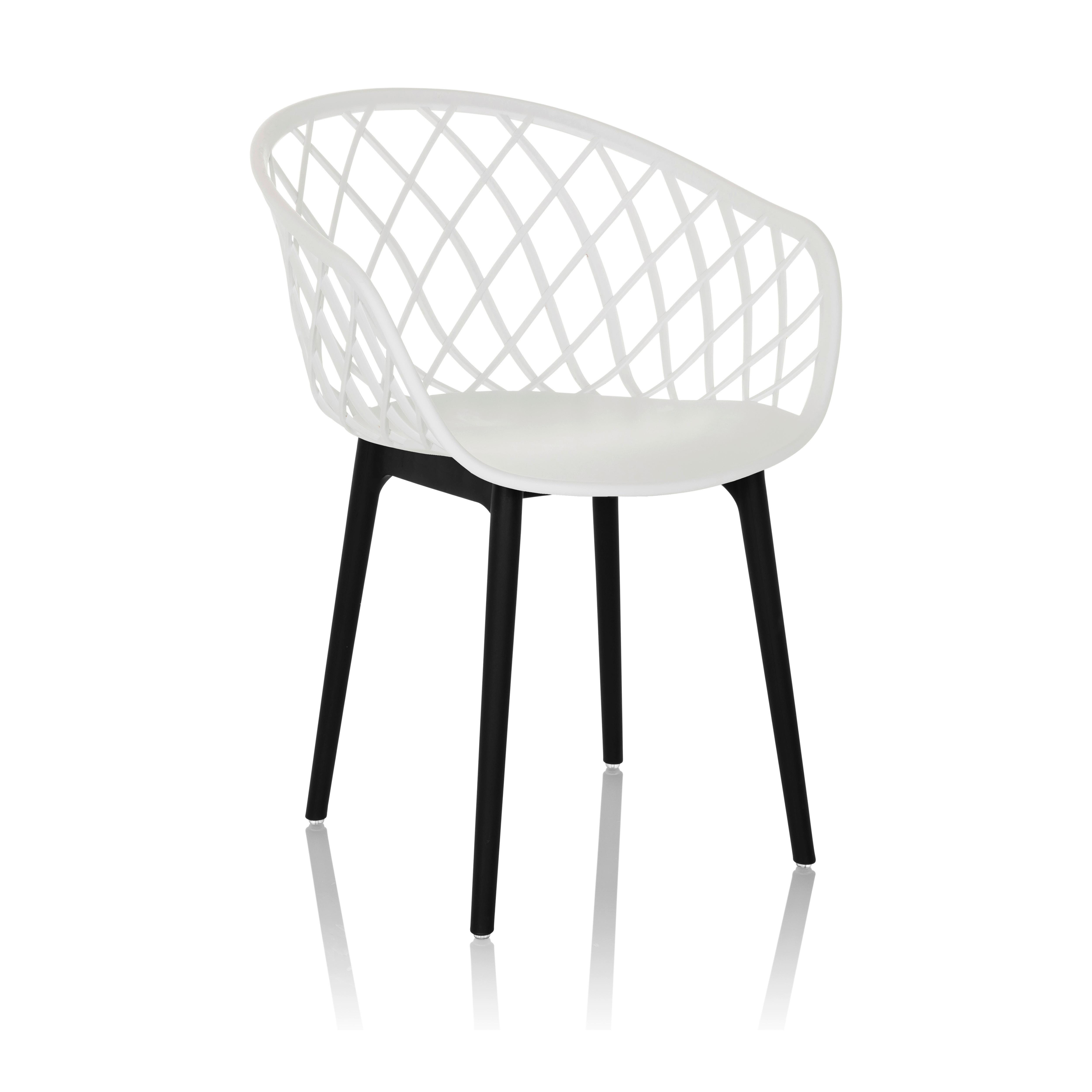 BESUCHERSTUHL Begio Weiß B: 57cm