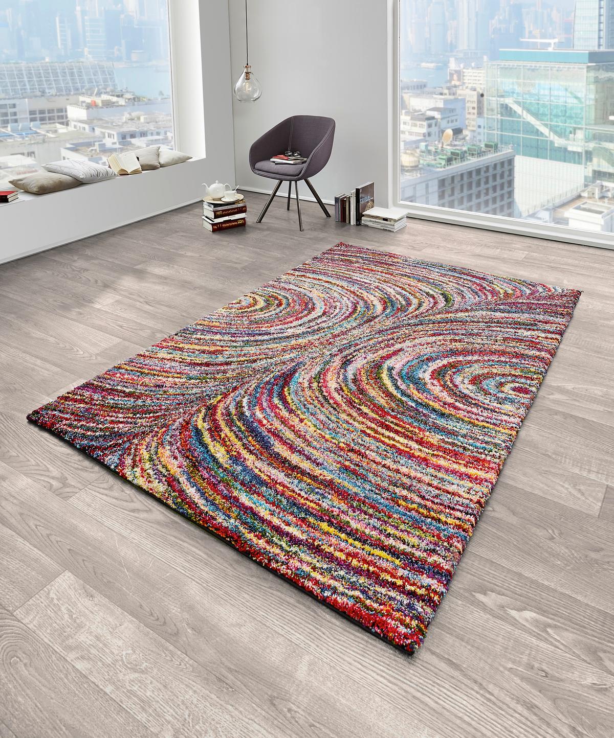 Webteppich Color Face Multicolor 120x170 cm - Multicolor, Trend, Textil (120/170cm) - Novel