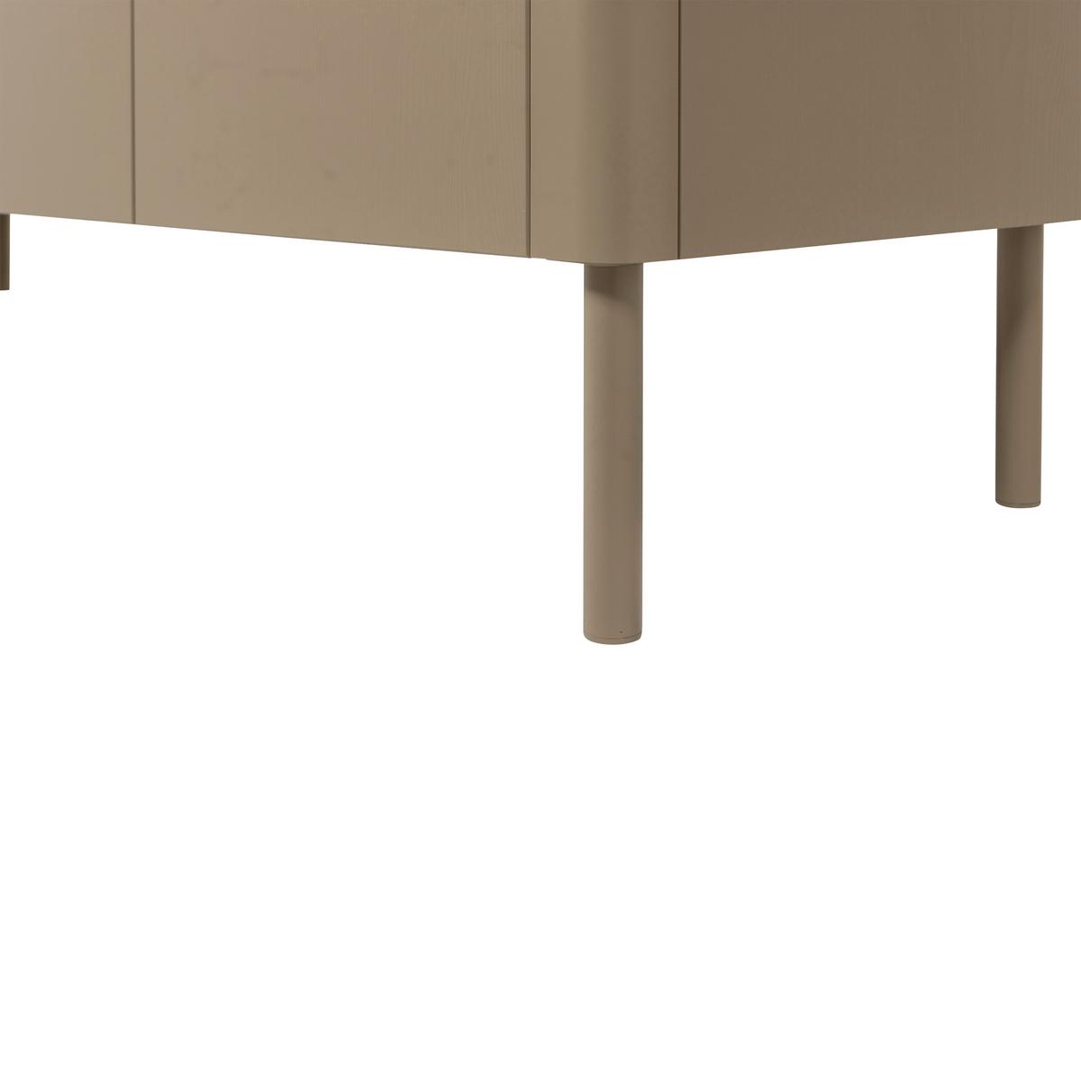 Sideboard Gunnar Schlammfarben B: 201 Cm - Schlammfarben/Schwarz, Design, Holz (201/85/44cm) - Livetastic