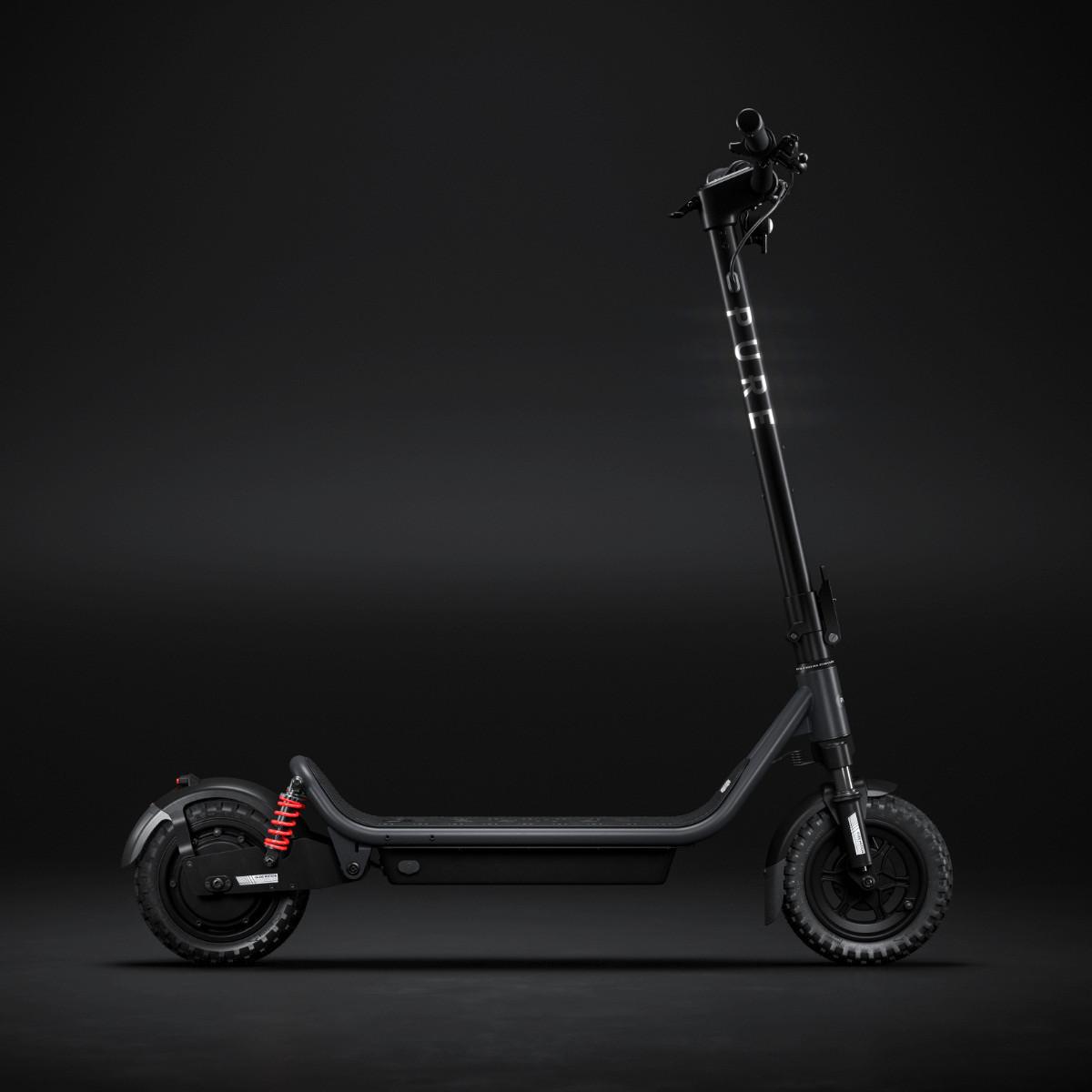 Elektroscooter, CS-PURE-AIR6-U MS-MG, - Schwarz, Basics, Metall (69/120/123cm)