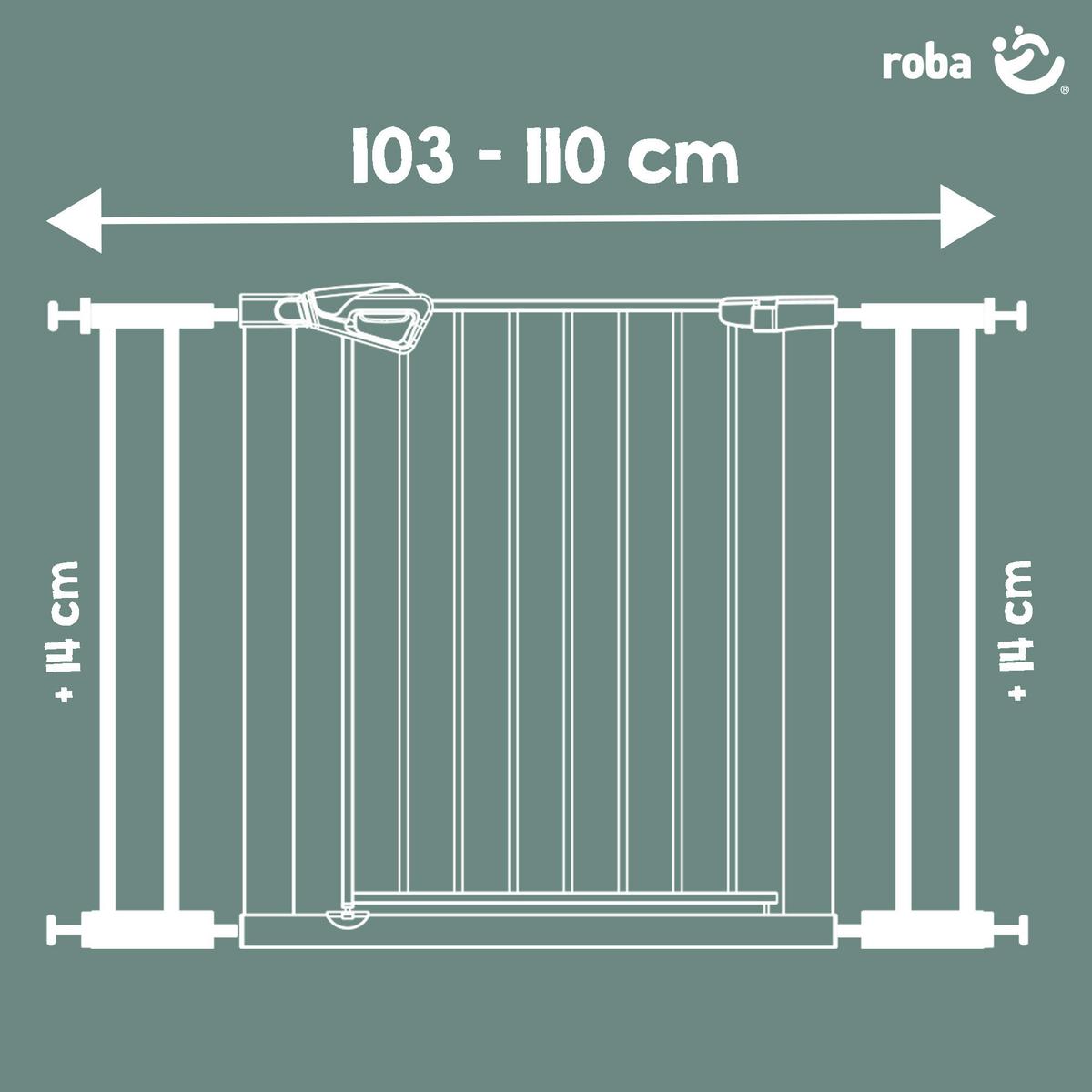 Anbauteil Metall weiß passend zu Artikel 42040118 - Weiß, Basics, Metall (14cm) - Roba