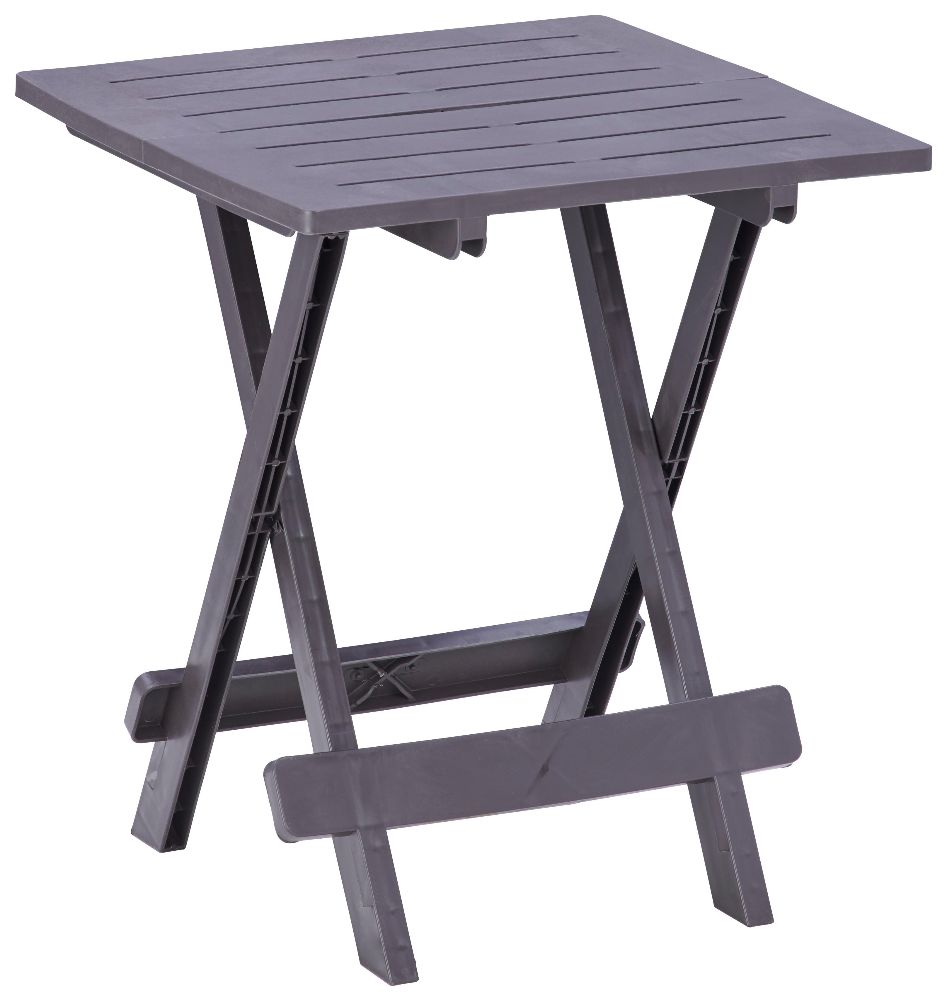 Beistelltisch Klappbar Adige Mokkafarben - Braun, MODERN, Kunststoff (44/50/44cm)