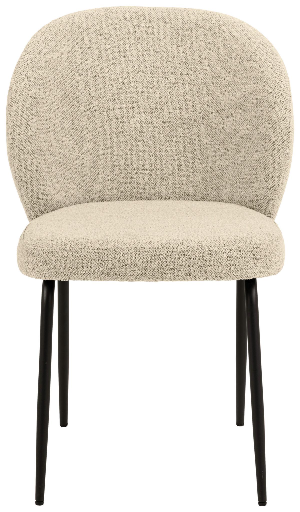 Stolička Patricia béžová - čierna/krémová, Modern, kov/textil (52/85/57,5cm) - MID.YOU