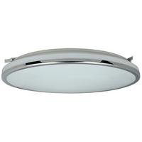 Led-deckenleuchte Ø 33 Cm, Mit Farbtemperaturwechsler - Chromfarben, Basics, Kunststoff/Metall (33/5,7cm)