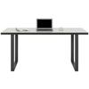 Písací stôl KEFLAVIK -EXKLUSIV- - sivá/biela, Modern, kov/kompozitné drevo (160/74,1/75cm) - Mömax