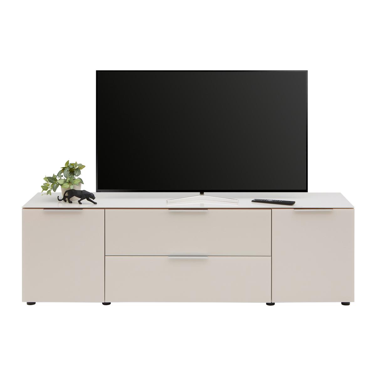 Lowboard Siena Kaschmir - černá/kašmírová, Moderní, kov/kompozitní dřevo (180/55/40cm) - Mömax