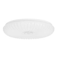 LED-DECKENLEUCHTE 13-34274 PEROLA - Weiß, KONVENTIONELL, Kunststoff/Metall (38/38/7cm)