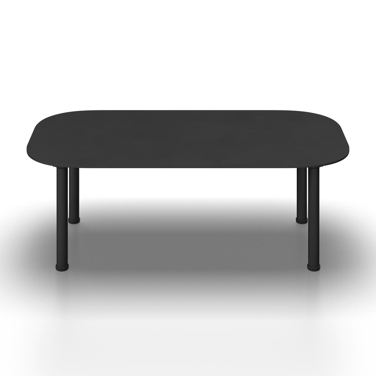 TERASOVÁ SEDACÍ SOUPRAVA CHARLOTTA - černá/krémová, Moderní, kov/textil (242,5/78/75,5cm) - Bessagi Garden