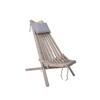 Garten-Relaxsessel Falun Holz Klappbar, mit Zierkissen - Grau, MODERN, Holz/Textil (69/104/93cm) - Gardenson