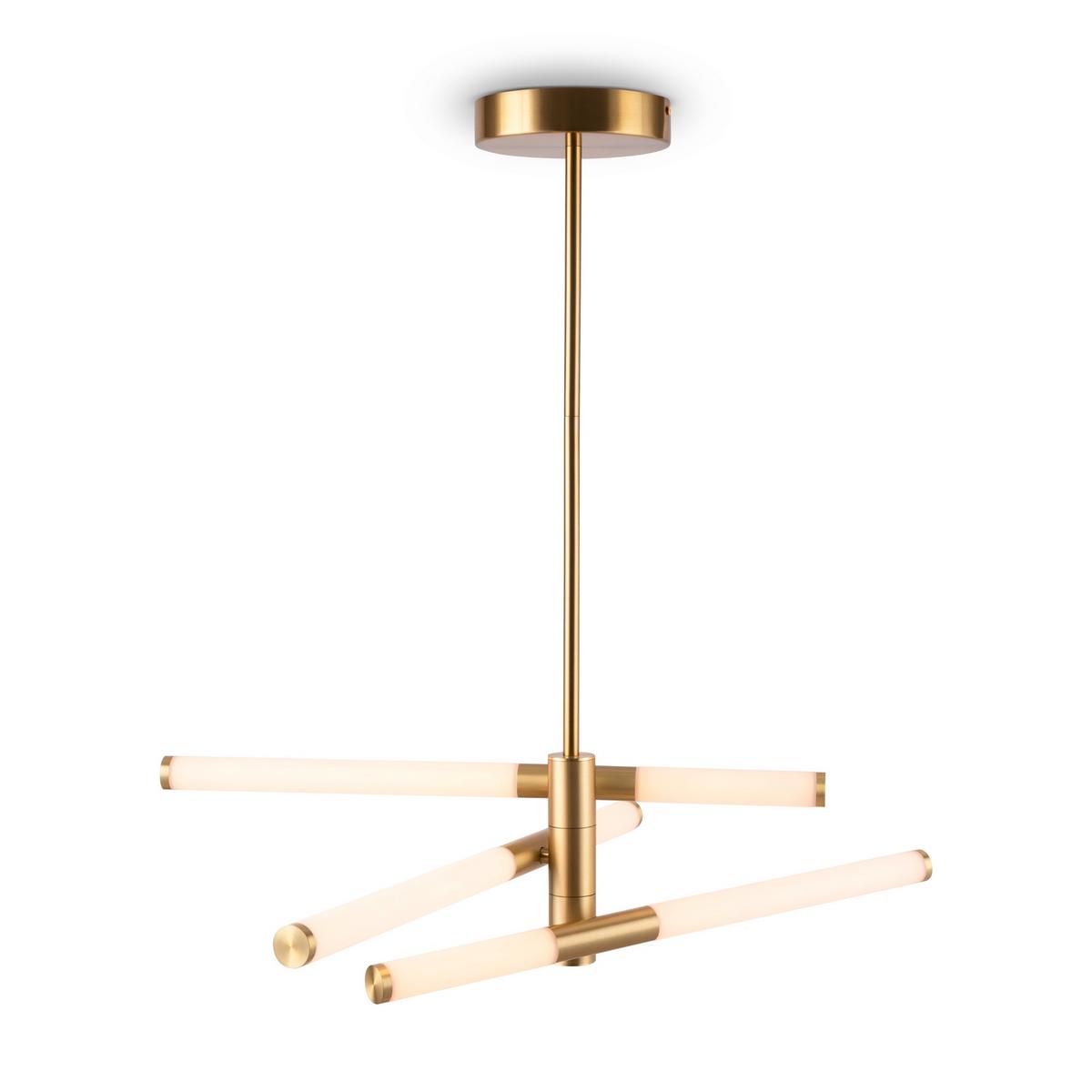 Pendelleuchte Axis - Goldfarben, Trend, Kunststoff/Metall (56,6/17/63,5cm) - MAYTONI