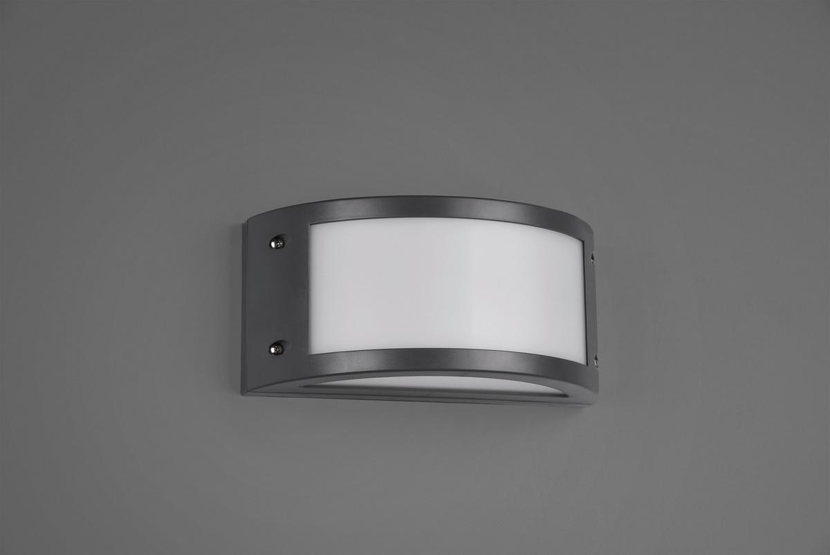 AUßENWANDLEUCHTE In- und outdoor, LED, 3000K - Anthrazit/Weiß, Design, Glas/Kunststoff (11,5/24,8/11,8cm)