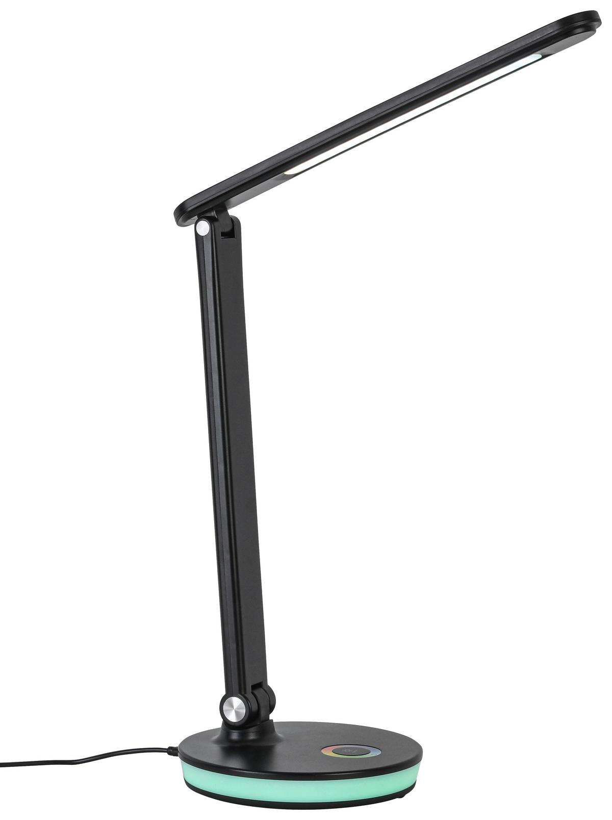 LED-Schreibtischleuchte Luana - Chromfarben/Anthrazit, MODERN, Kunststoff (33/16,5/40cm) - Luca Bessoni