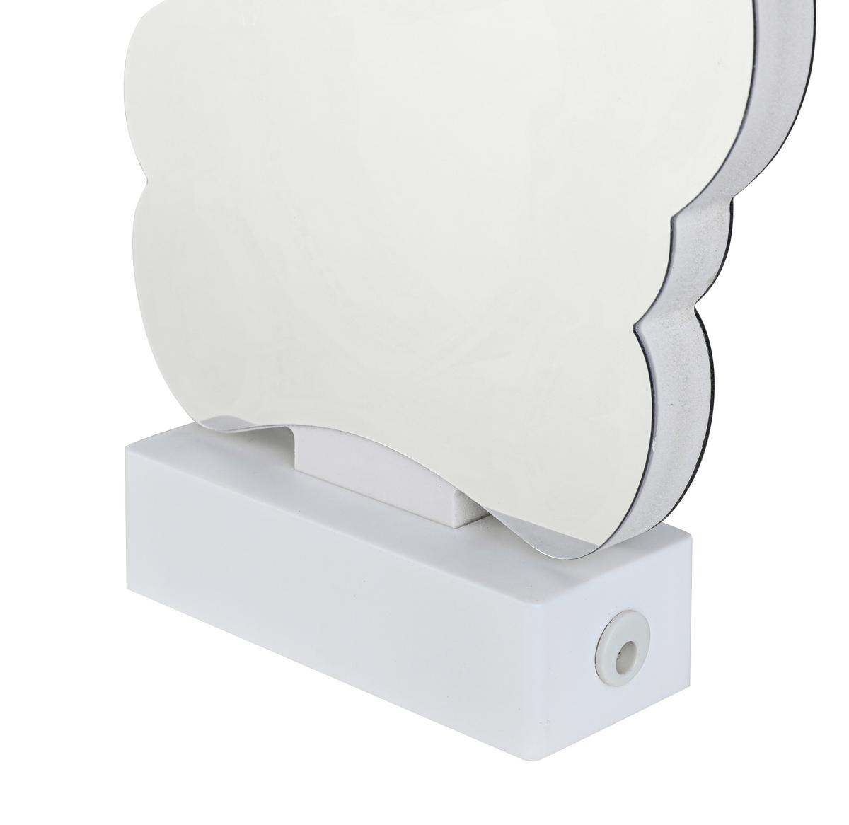 LED-Dekoleuchte Caterina - Chromfarben/Weiß, Basics, Kunststoff (17/4,5/25,5cm) - Luca Bessoni