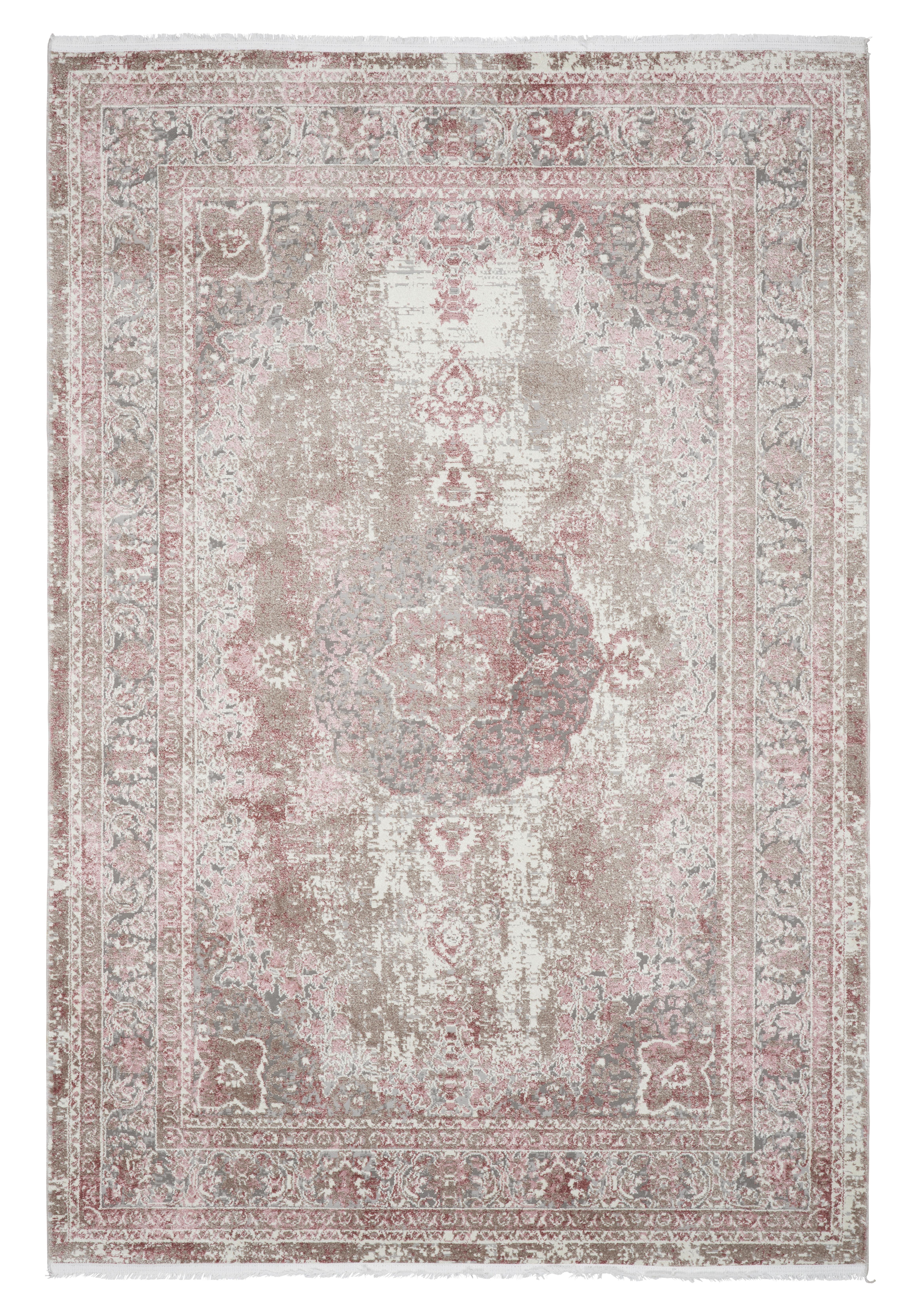Tkaný Koberec Marcus 3, 160/230cm, Ružová - ružová, textil (160/230cm) - Modern Living