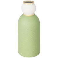 Vase Edgar - Goldfarben/Weiß, KONVENTIONELL, Metall (15/50cm) - Luca Bessoni