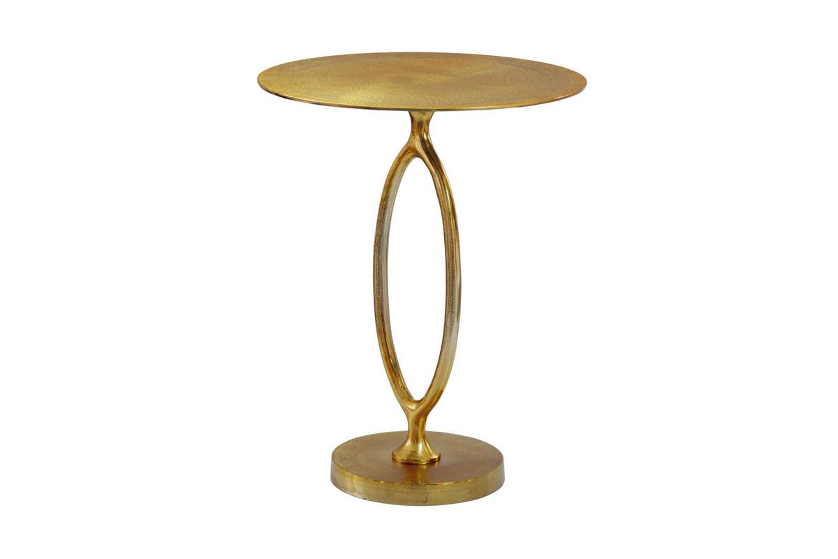 PRÍRUČNÝ STOLÍK WL7.349 - zlatá, Design, kov (44/44/57cm) - MID.YOU