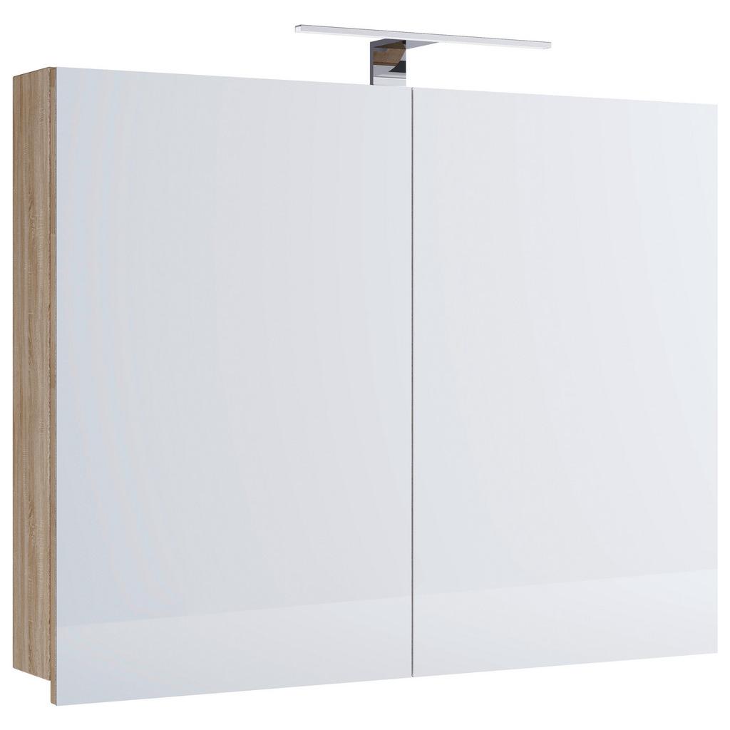 Spiegelschrank Badinos mit LED 2-türig BHT: 60x59,2x12 cm