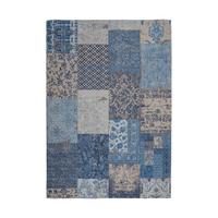 Flachwebteppich Symphony 160 Blau, 80x150 cm - Blau, KONVENTIONELL, Textil (80/150cm) - Kayoom