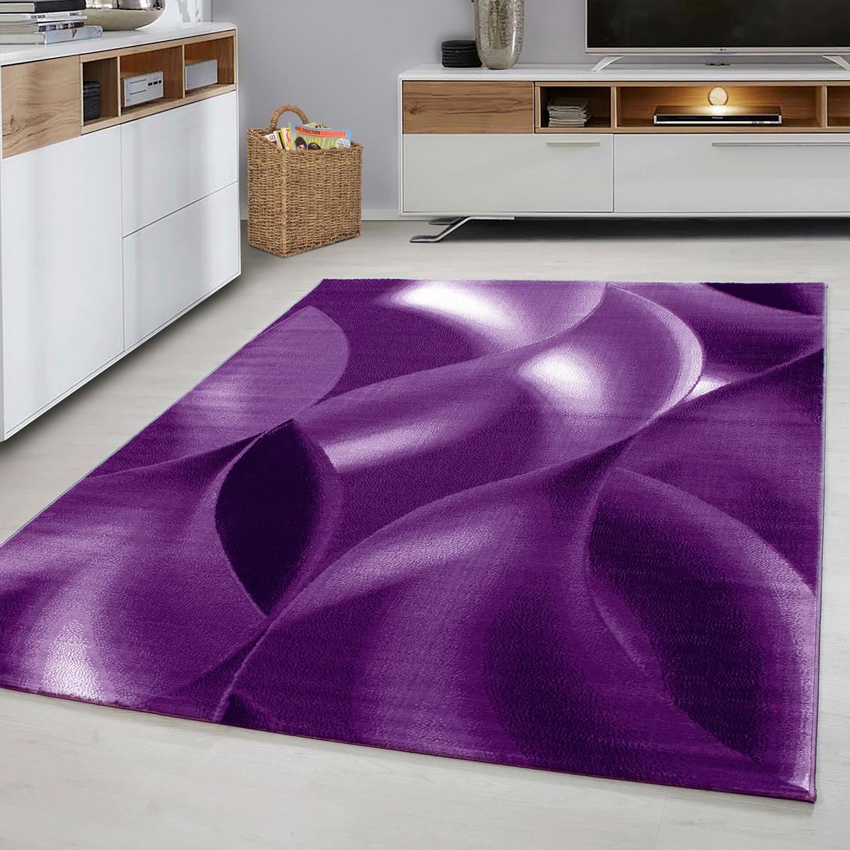 Webteppich Lila/Weiß Naturfaser Plus 200x290 cm - Lila/Weiß, Design, Textil (200/290cm) - Ayyildiz 