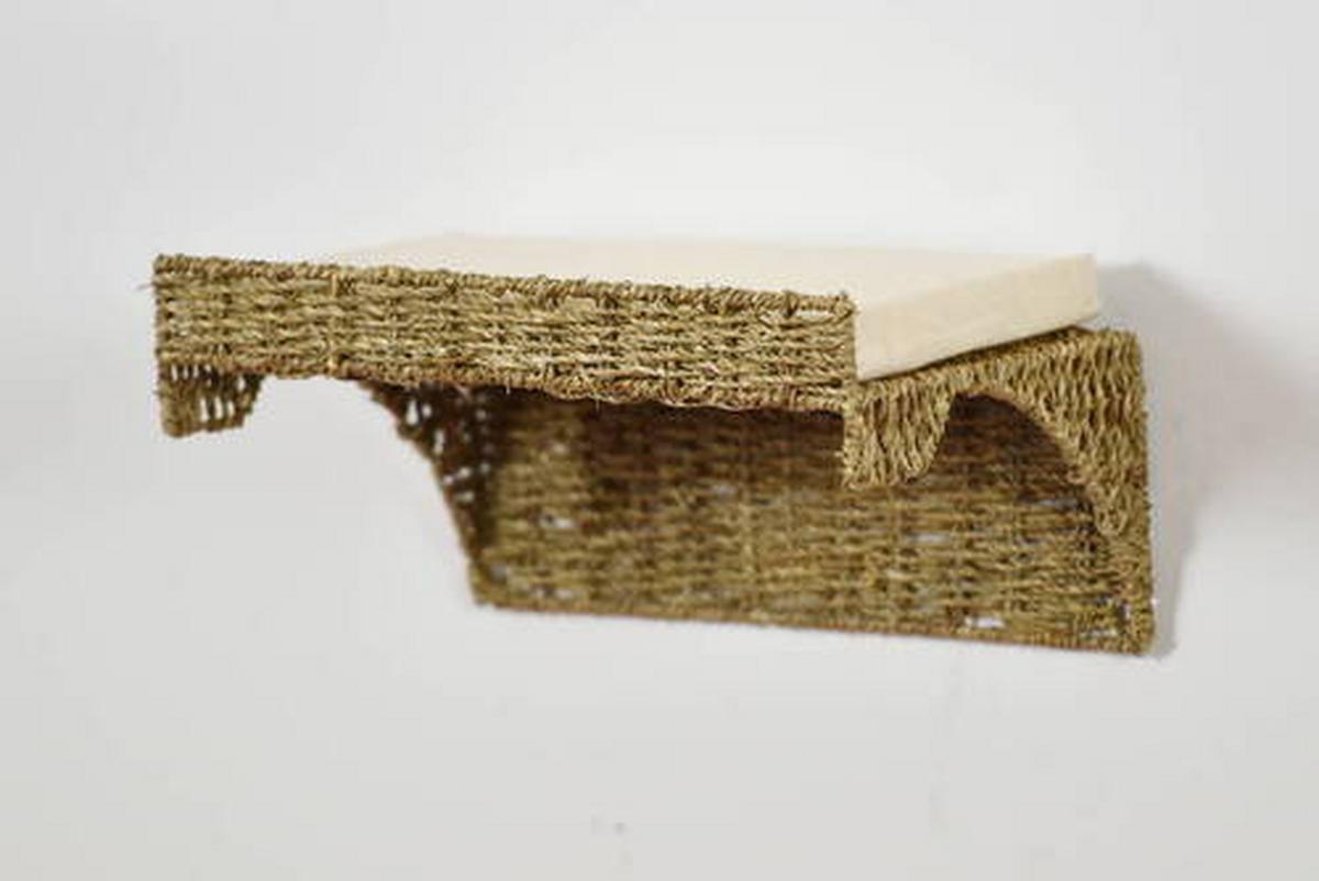 Wandmulde Findus Naturfarben L: 40 cm - Naturfarben, Naturmaterialien/Metall (40/25/15cm)