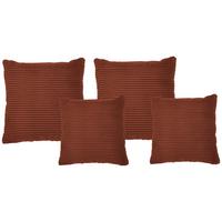 Zierkissenset Vouge 4 Stück Kupferfarben, B: 42 Cm - Kupferfarben, KONVENTIONELL, Textil (42/53/42/53cm) - Livetastic