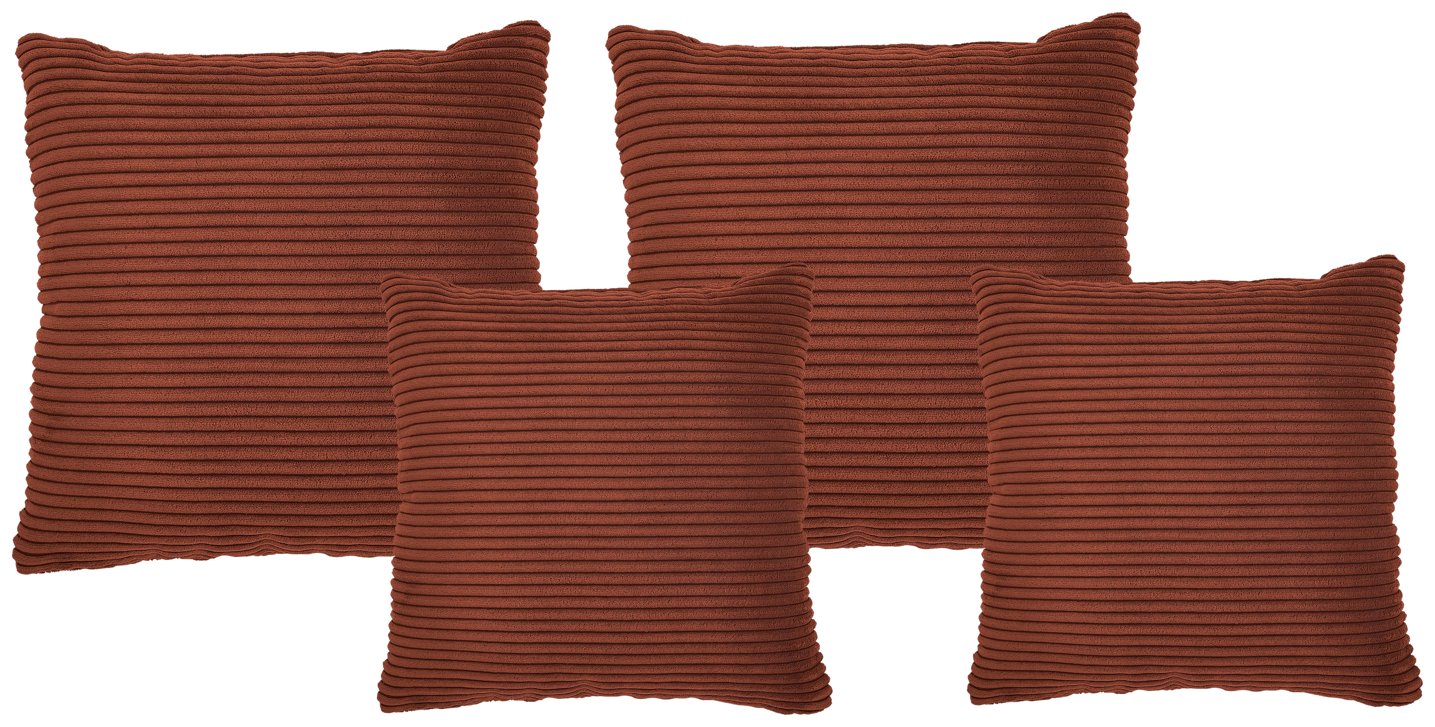 Zierkissenset Vouge 4 Stück Kupferfarben, B: 42 cm
