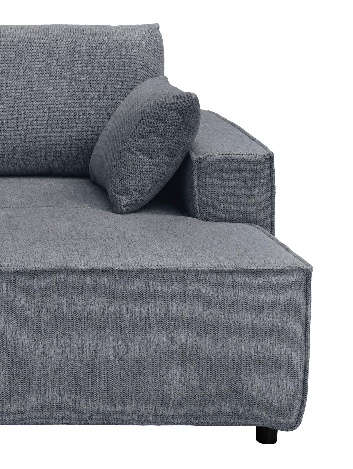 Bigsofa Tramin Anthrazit B: 188 Cm - Anthrazit/Schwarz, MODERN, Textil (188/86/154cm) - Livetastic