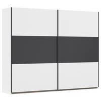 Schwebetürenschrank Neo Grau Weiß B: 261 cm - Weiß/Grau, MODERN, Holzwerkstoff (261/210/59cm) - Rauch Möbel