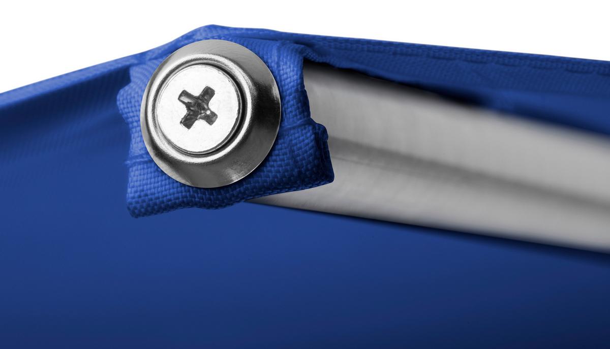 Sonnenschirm Venedig Bxhxt: 270x250x270 Cm Blau - Blau/Silberfarben, Basics, Textil/Metall (270/250/270cm) - Schneider