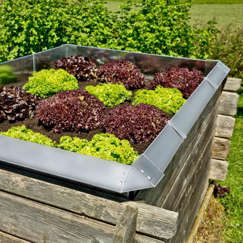 Schnecken-Abwehrband Schneckenzaun Wand 115 cm - Zinkfarben, Basics (115/25cm) - Windhager
