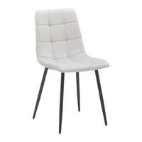 Jedálenská stolička RIA svetlá sivá - čierna/svetlosivá, Modern, kov/drevo (43,5/87/54cm) - Bessagi Home
